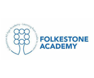 Logo. Folkestone All Age Academy, learning from cradle to career.