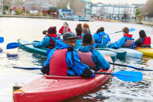 People canoeing