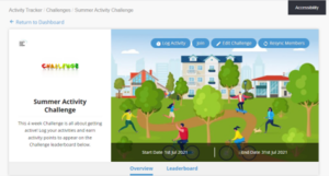 Summer Activity Challenge slide