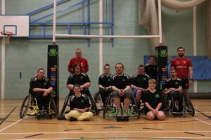 participants from woodland warriors wheelchair rugby club