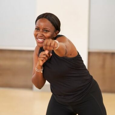 lady doing fitness class