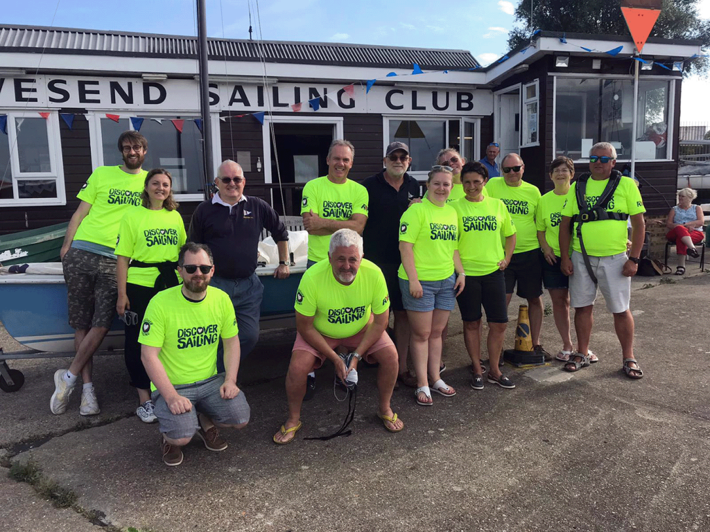 group of people at gravesend sailing club