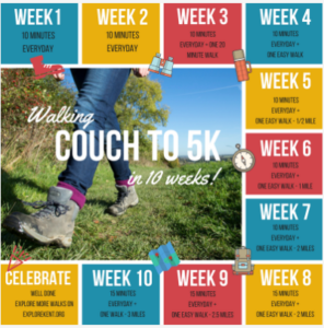 Couch to Walking 5k poster
