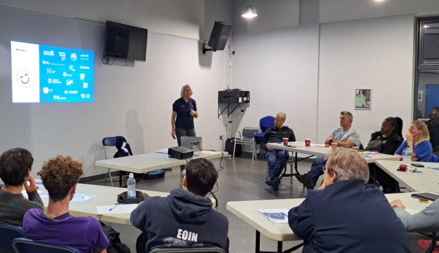 Group of people in a workshop